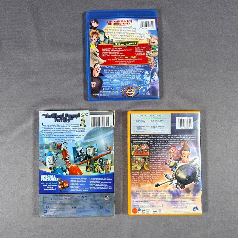 Sony/Fox/Paramount Animated Movie Bundle Kids 3-Pack Multicolored Family Fun - Picture 2 of 7